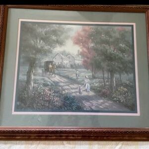 Carl Valente Print 19 X 16 Amish Family Life